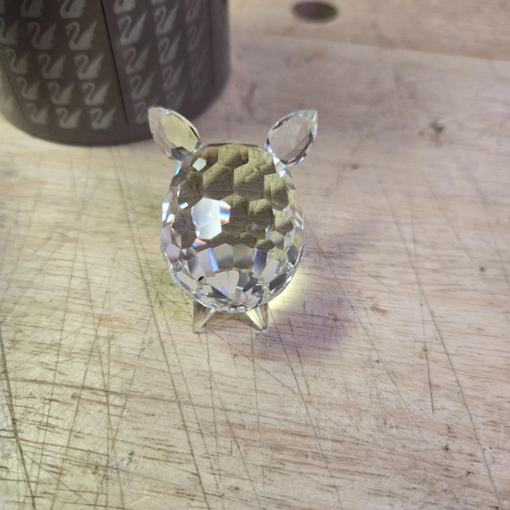 Swarovski Figurine Crystal Pig with tail ART 7638NR0 + Box  NEW